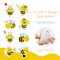 Wrapables 1.5 Inch Sticker Roll, Stickers for Sealing Cards, Envelopes, Gift Boxes, Festive Party Favors (500pcs), Busy Bees